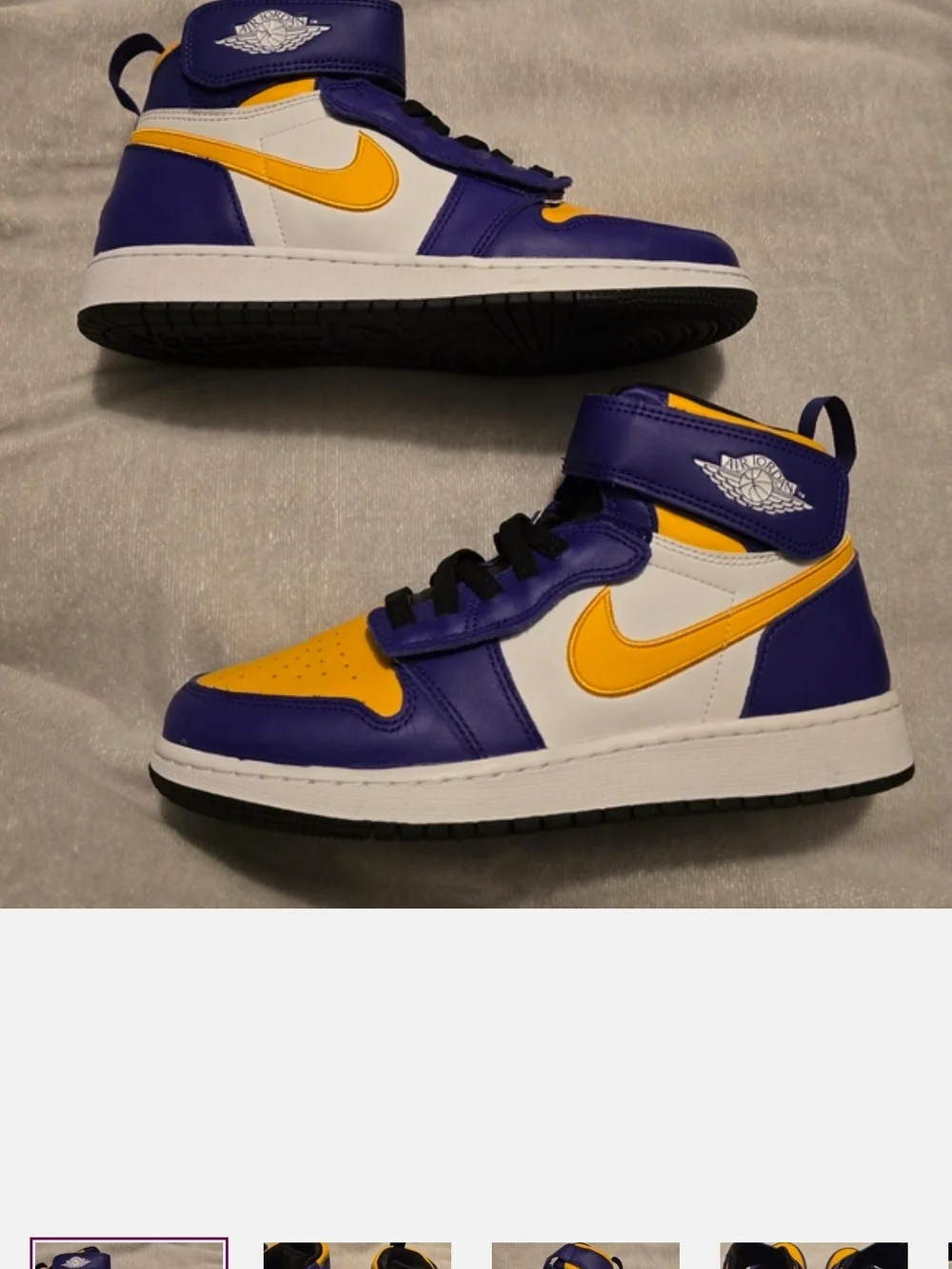 Nike High-Top Sneakers in Purple/Gold/White - Picture 1 of 1